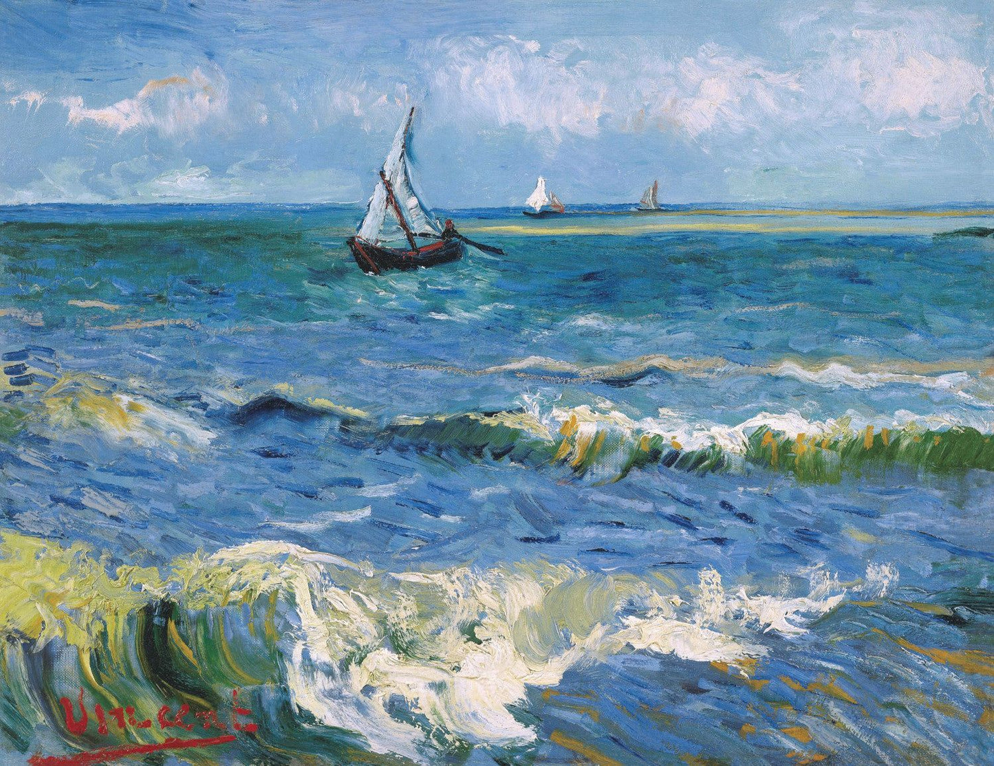 Seascape near les Saintes-Maries-de-la-Mer