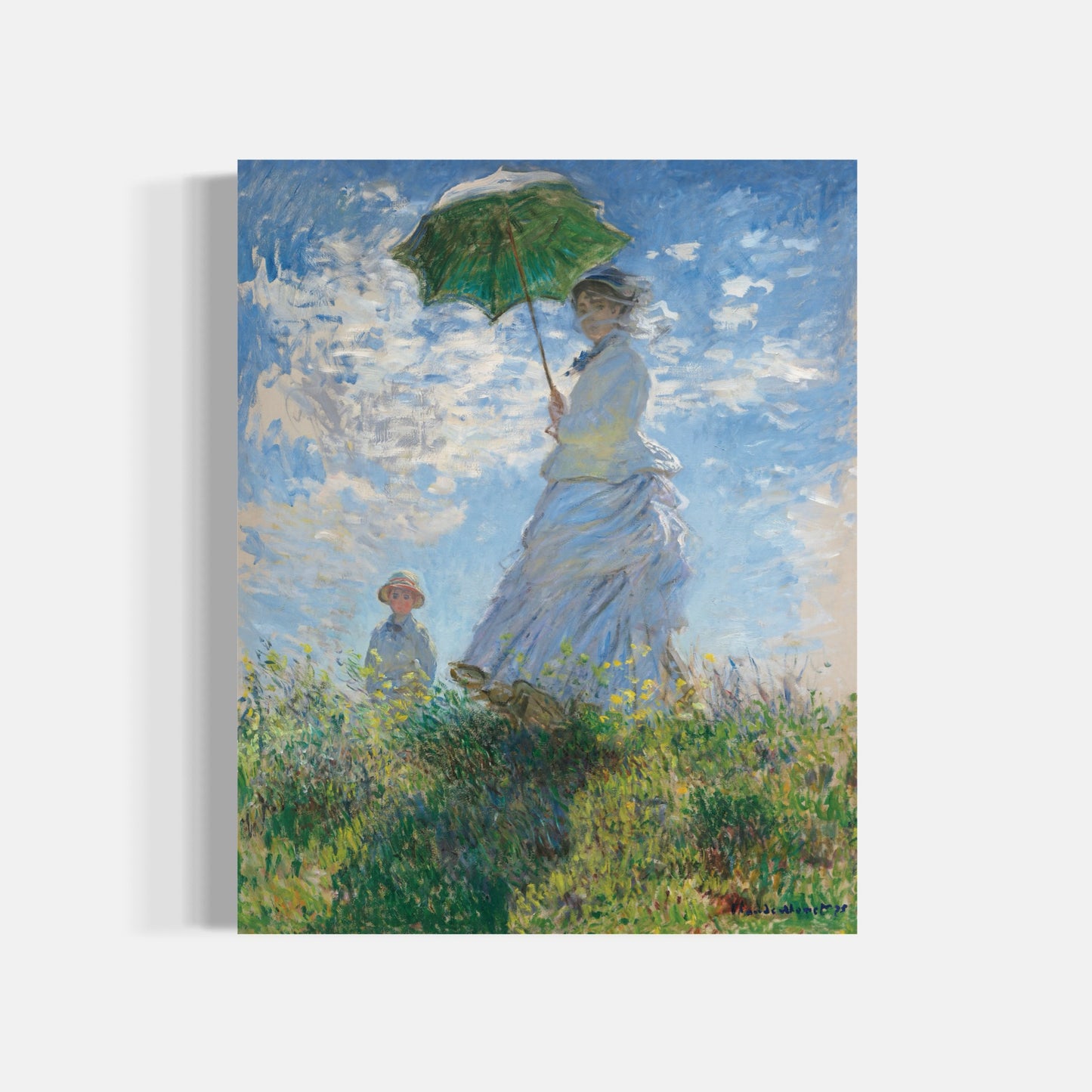 Woman with a Parasol – Madame Monet and Her Son