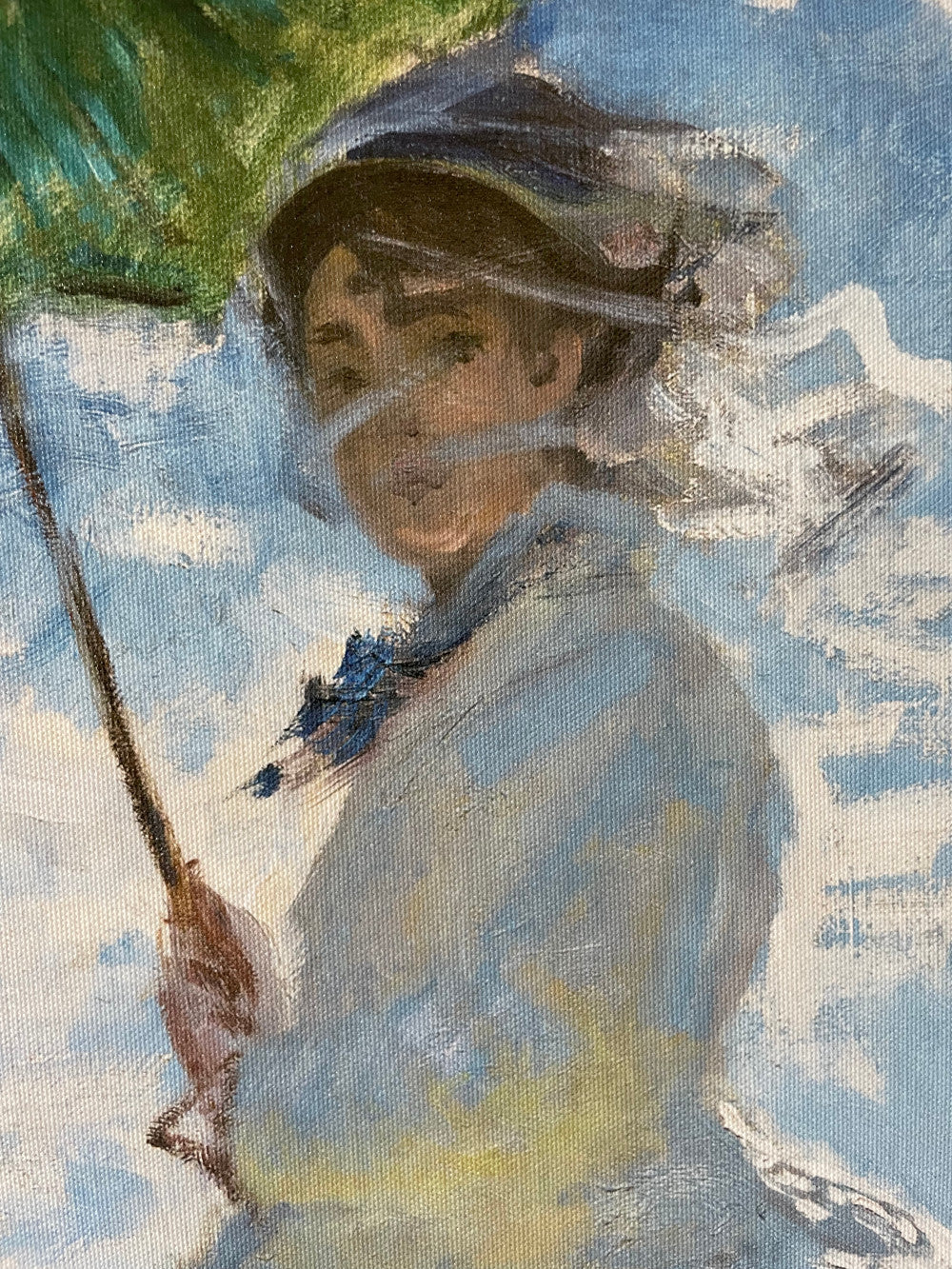 Woman with a Parasol – Madame Monet and Her Son