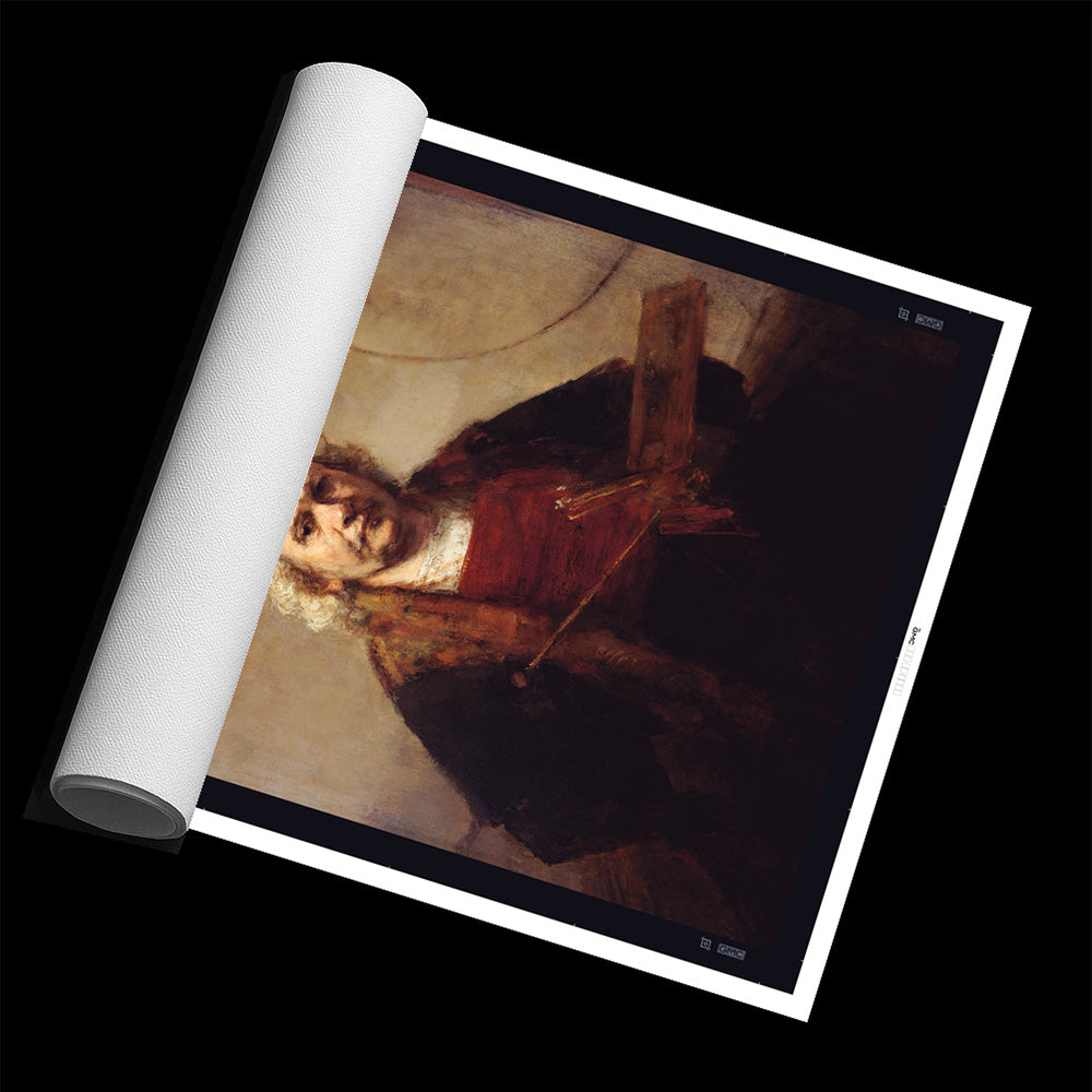 Self-Portrait with Two Circles