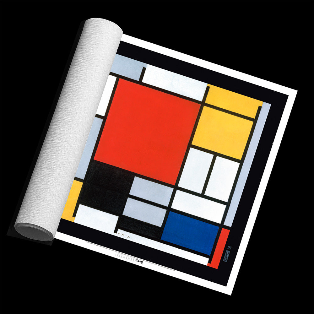 Composition with Large Red Plane, Yellow, Black, Grey and Blue